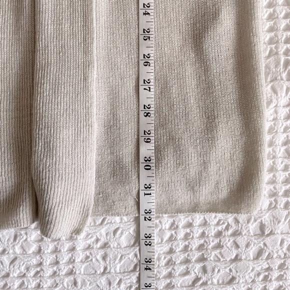 Eileen Fisher Organic Linen Cotton Beige Longline Sm Cardigan Sweater - Picture 8 of 9